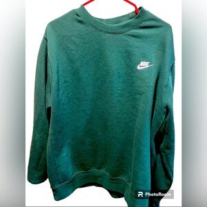 Nike crew sweatshirt - dark green